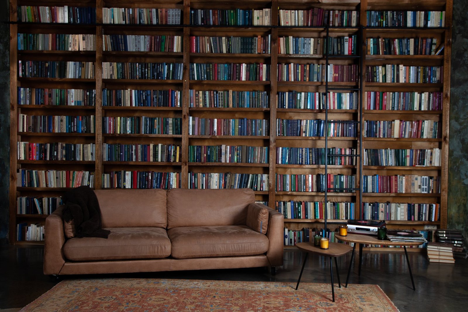 Custom millwork library bookcase and paneled study